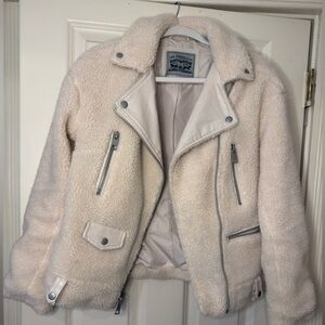 Levi's Women's Cream Teddy Jacket